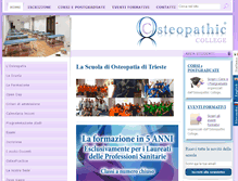 Tablet Screenshot of osteopathic-college.it